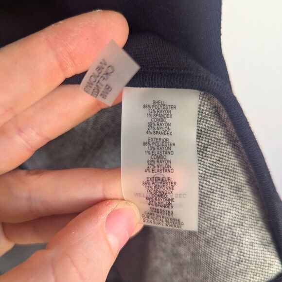 Calvin Klein Plus 20W Tweed Blazer Open Front Black White Business Casual NWT - Picture 5 of 9